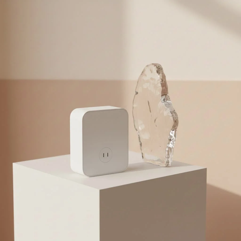 Compact 20W USB-C wall charger with a smartphone